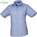 Premier | PR302 - Ladies poplin shirt with short sleeves