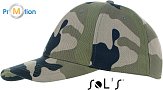 SOL'S | Buffalo - 6 panelová basebalová kšiltovka camo