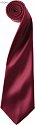 Premier | PR750 - Saténová kravata "Colours" burgundy