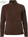 James & Nicholson | JN 781 - Dámská microfleece bunda brown