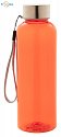 RPET sports bottle 500ml EKO, orange with logo printing