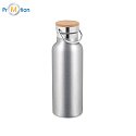 Stainless steel bottle 500 ml silver, logo print