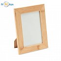 Bamboo photo frame, logo print