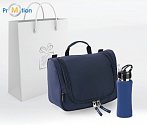 SPORT SET MASTER: WATER BOTTLE & COSMETIC BAG Blue