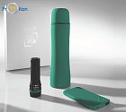 SET: THERMOS COLORISSIMO & POWER BANK RAY 4000 mAh & LED TORCH RUBBY Green