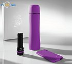 SET: THERMOS COLORISSIMO & POWER BANK RAY 4000 mAh & LED TORCH RUBBY Purple