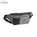 Kidney bag gray, logo print