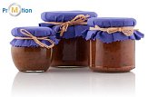 Honey with cinnamon and plums in amphora 120g