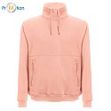 Unisex salmon hooded sweatshirt