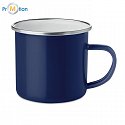 Metal mug with enamel layer