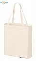 Collapsible cotton shopping bag with print