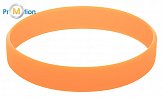 silicone bracelet with logo print, orange