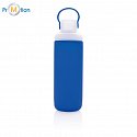 P436.65 Nepriepustná sklenená fľaša na vodu modrá 1