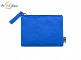 RPET eco wallet blue, with logo print