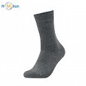 ECO socks in gift box L, gray, logo print