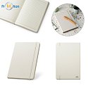 antibacterial notebook A5 natural color, logo print 2