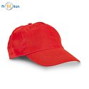 cap made of 100% cotton red, logo print