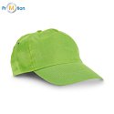 cap made of 100% cotton light green, logo print