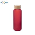 glass bottle 500 ml red, logo print