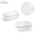 glass container / food container 600ml, closable, logo print 2