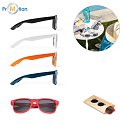 RPET recycled eco sunglasses of different colors, logo printing
