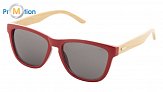 sunglasses with red bamboo