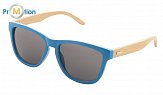 Sunglasses with blue bamboo