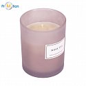 MUSK scented candle, gray with logo print