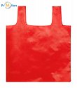 Foldable shopping bag made of PET bottles red