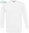 B & C | Exact 150 LSL - reklamné Tričko s dlhým rukávom biele