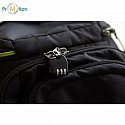 LOCK luggage lock, black with logo print