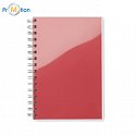 A5 RPET notebook recycled, red