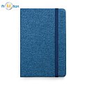 HUGO. Blue A5 notebook with logo