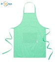 cotton green apron with logo printing