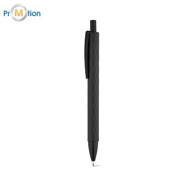 Kamenné guľôčkové pero čierne, potlač loga