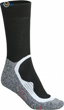 James & Nicholson | JN 211 - Sportovní ponožky dlouhé black/black