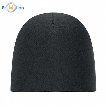 Unisex čiapka z bavlny, čierna, potlač loga