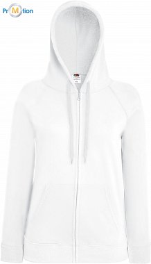 F.O.L. | Lady-Fit LW Hooded Sweat Jacket - Dámská mikina s kapucí white