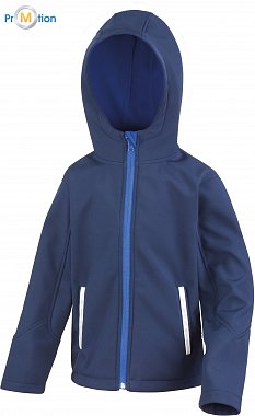 result | R224JY - Detská softshellová bunda s kapucňou
