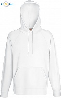 F.O.L. | Lightweight Hooded Sweat - Raglánová mikina s kapucí white