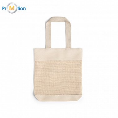 92927 MUMBAI. 100% cotton bag Light natural with logo printing