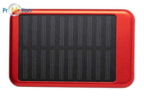 Power bank solar with print logo