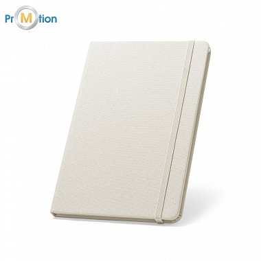 antibacterial notebook A5 natural color, logo print