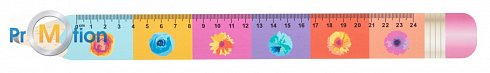 24 cm pencil-shaped ruler with its own graphics