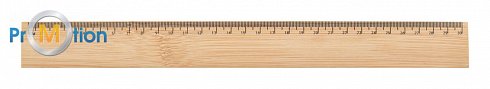 ruler made of bamboo with print logo