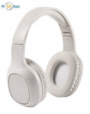 Ecological Bluetooth headphones with logo printing