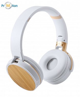 Bluetooth headset with bamboo