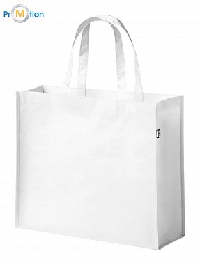 Shopping bag made of PET bottles white
