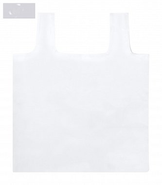 Foldable shopping bag made of PET bottles white
