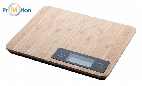 kitchen scale made of bamboo